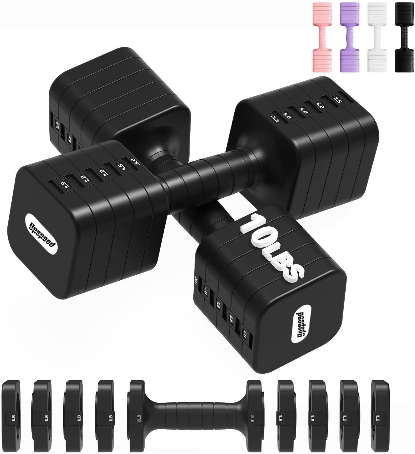 Home Gym Designs - Adjustable Dumbbell Set 16-20LBS for Home