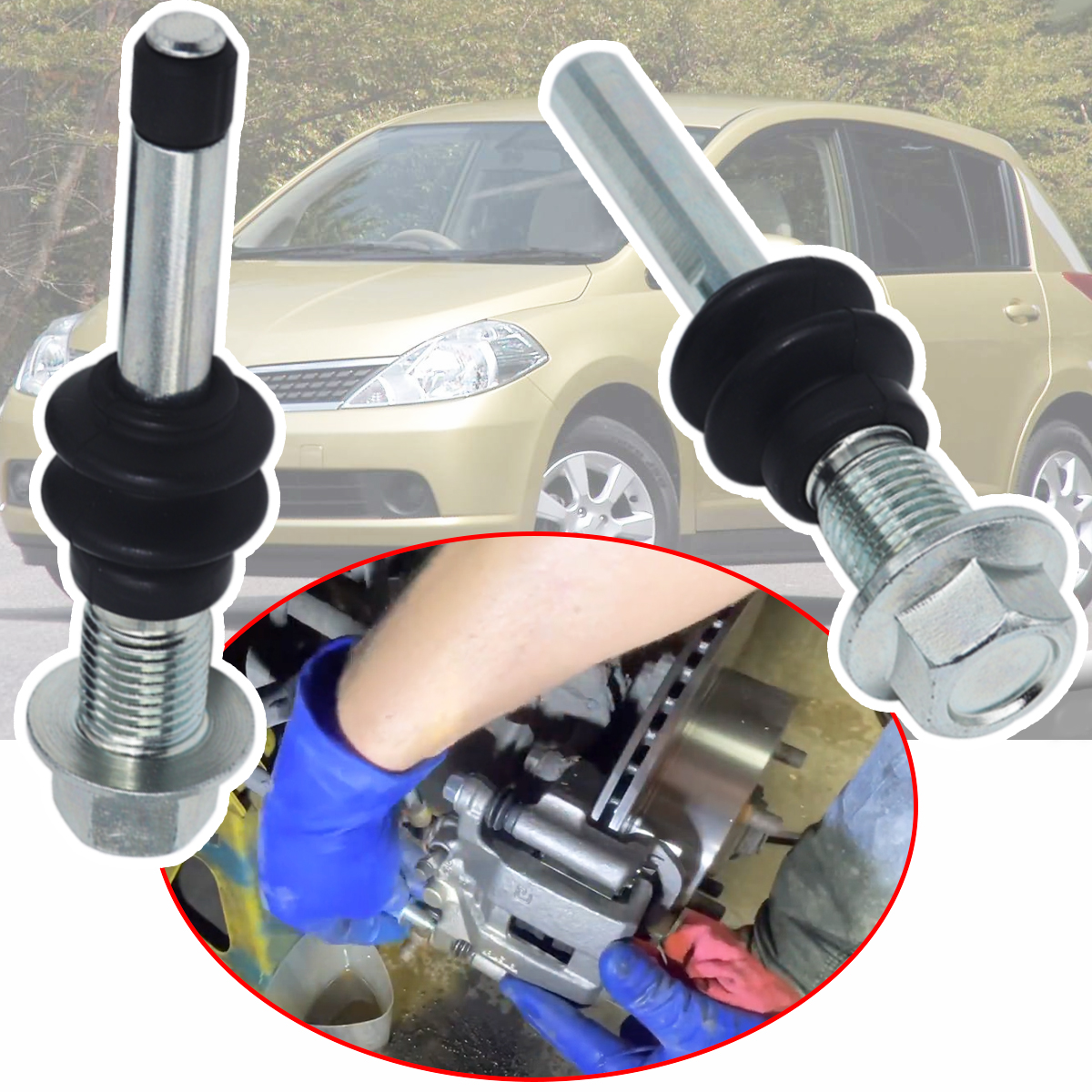 Gliding Disc Slider - Rear Brake Caliper Cylinder Slider Guide