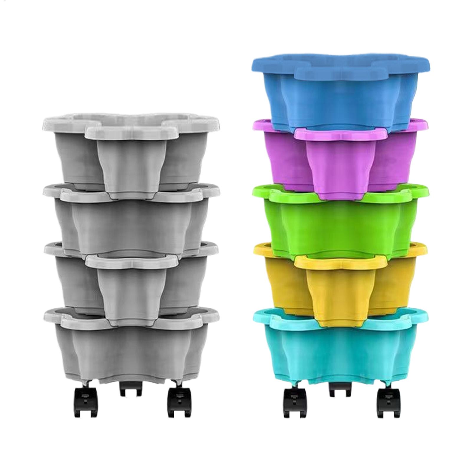 Home Gym Garden - Stackable Plant Tower Strawberry Planter Vertical