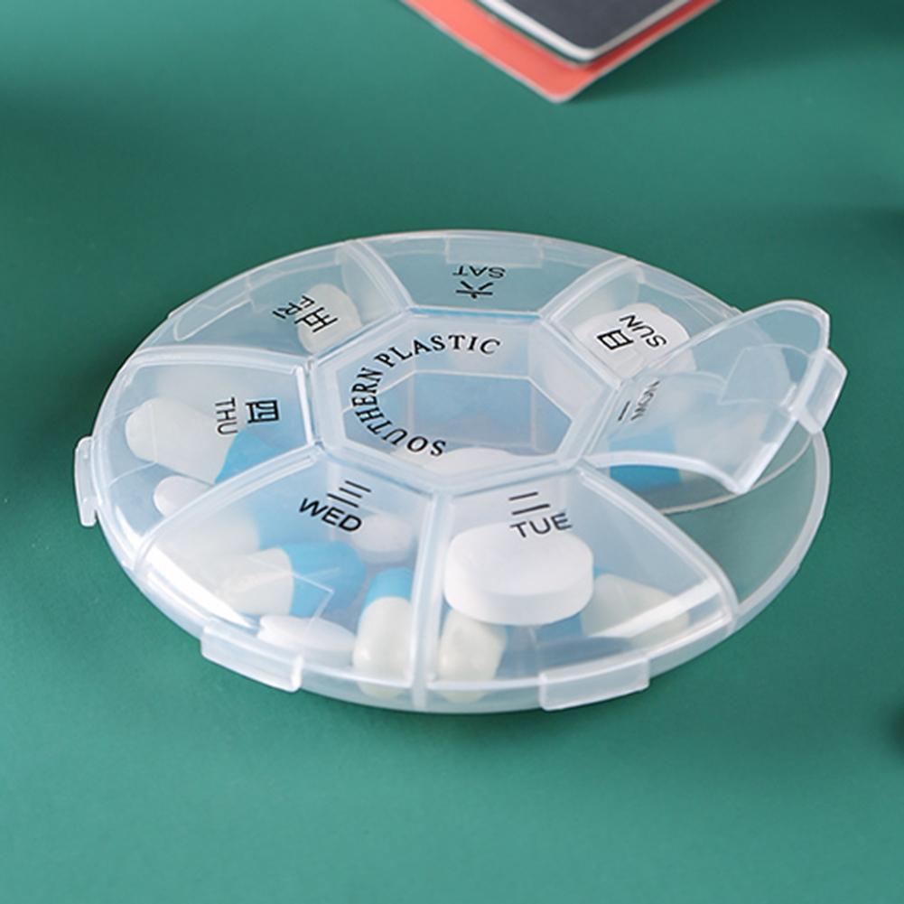 Medicine Ball Slam - 7 Grids Portable Weekly Pill Box