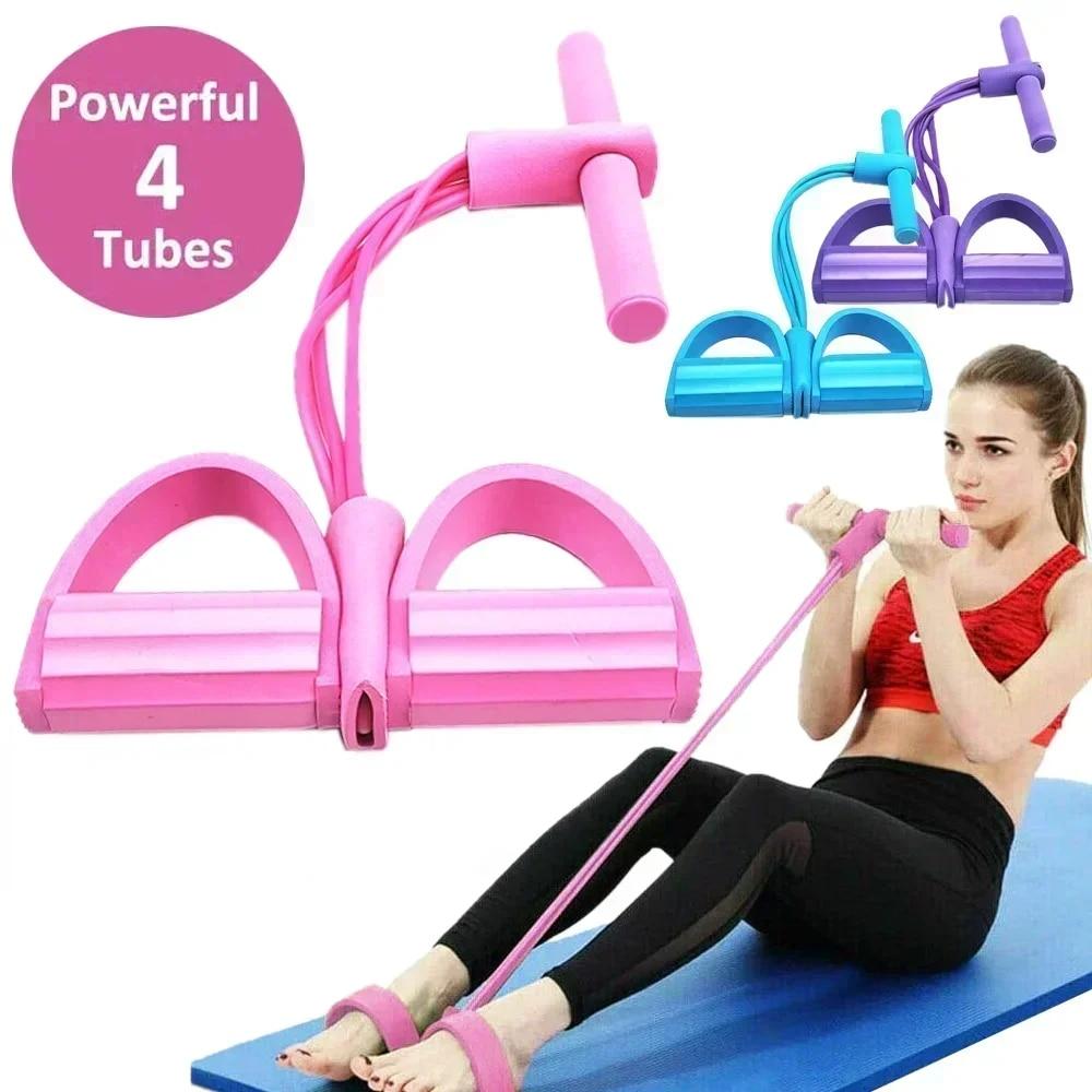 Home Gym Resistance - 4/6 Level Resistance Band Elastic Bands