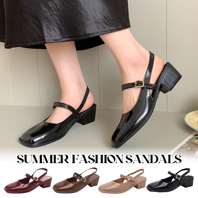 Women's Sandals Summer 2025 Sq - Ankle Strap Attachment のレビューと価格