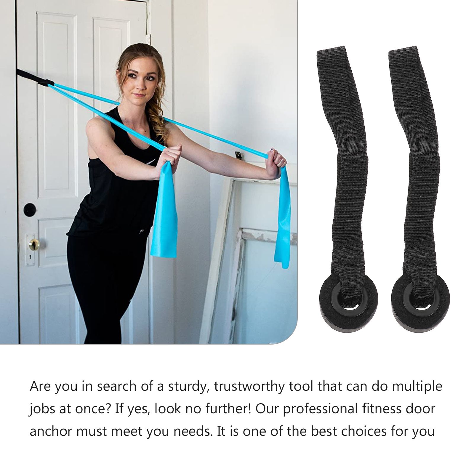 2 Pcs Heavy Duty PVC Door Anch - Home Gym Resistance のレビューと価格