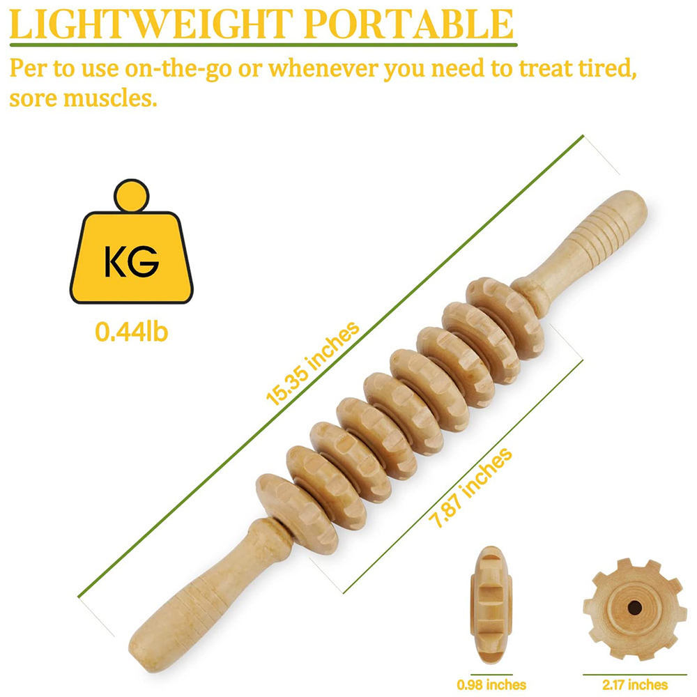 1 PCS Wood Massage Roller Trig - Home Gym Tools のレビューと価格