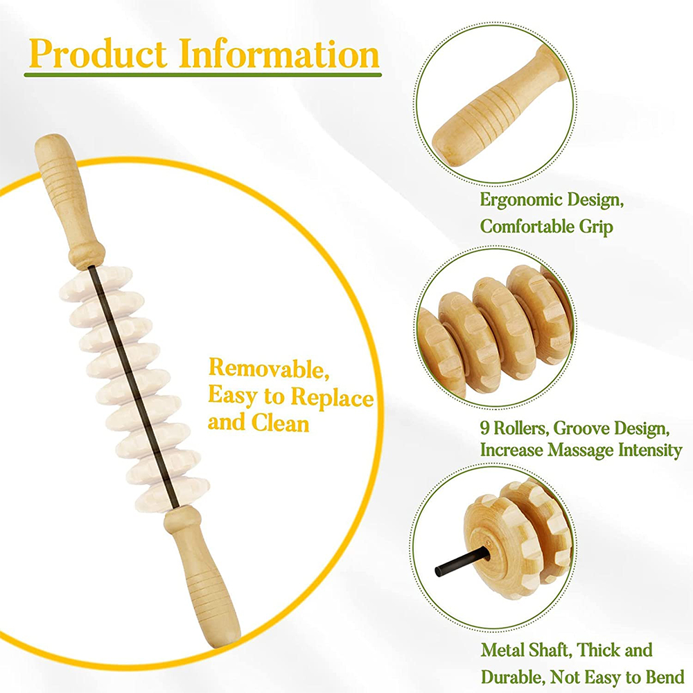 1 PCS Wood Massage Roller Trig - Home Gym Tools のレビューと価格