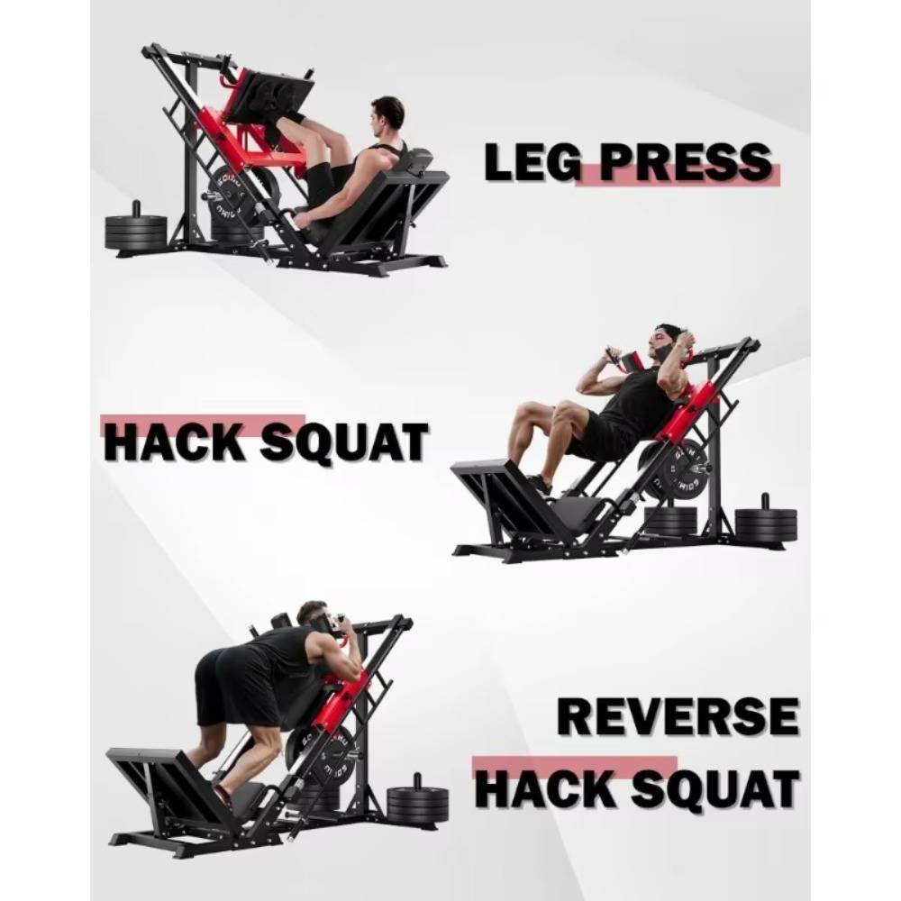 3-in-1 Leg Press Hack Squat Ma - Home Gym Quad Exercises のレビューと価格