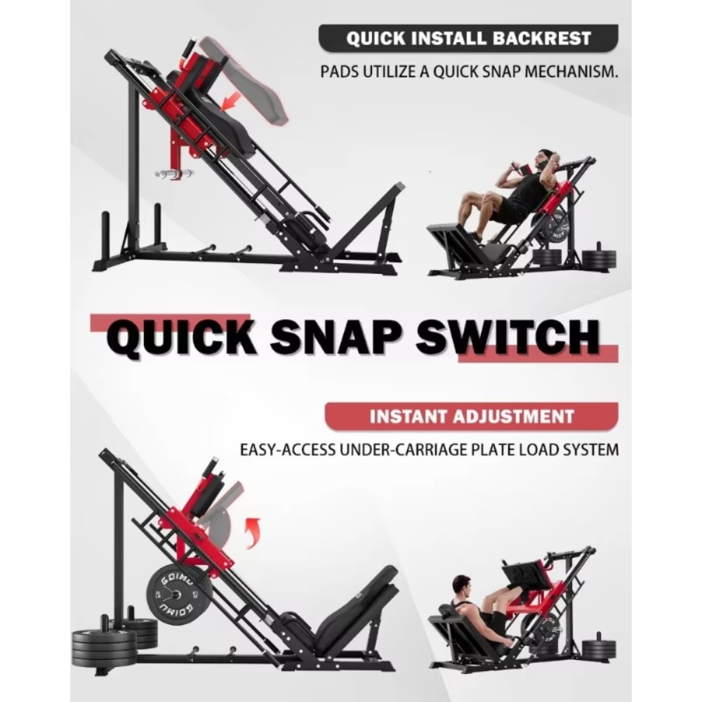 3-in-1 Leg Press Hack Squat Ma - Home Gym Quad Exercises のレビューと価格