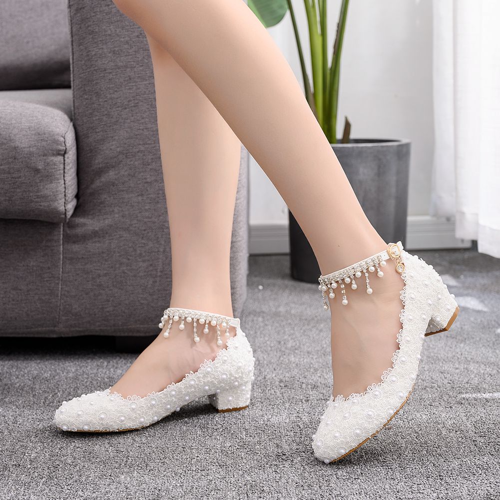 Women's Closed Toe Low Chunky  - Ankle Strap Attachment のレビューと価格