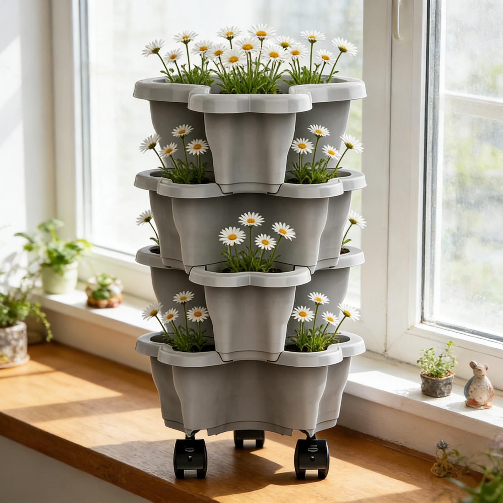 Stackable Plant Tower Strawber - Home Gym Garden のレビューと価格