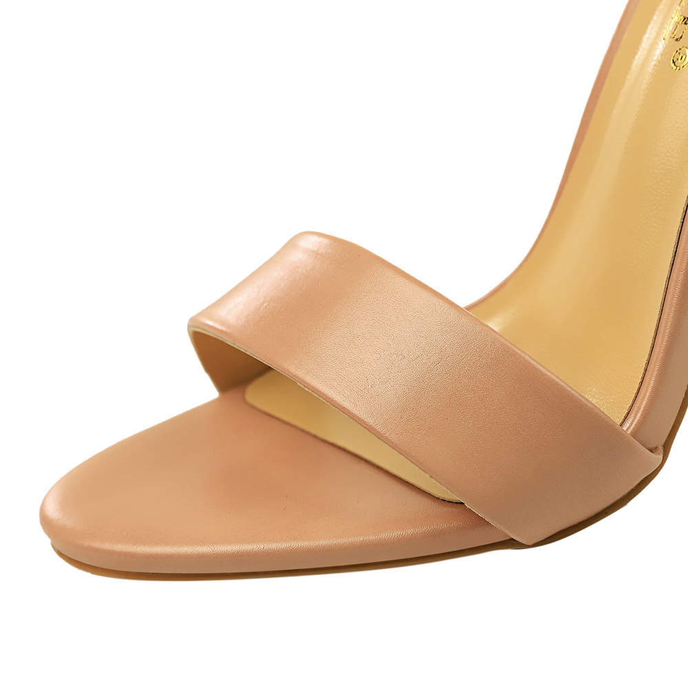Women Black-White Concise Leat - Ankle Strap Attachment のレビューと価格