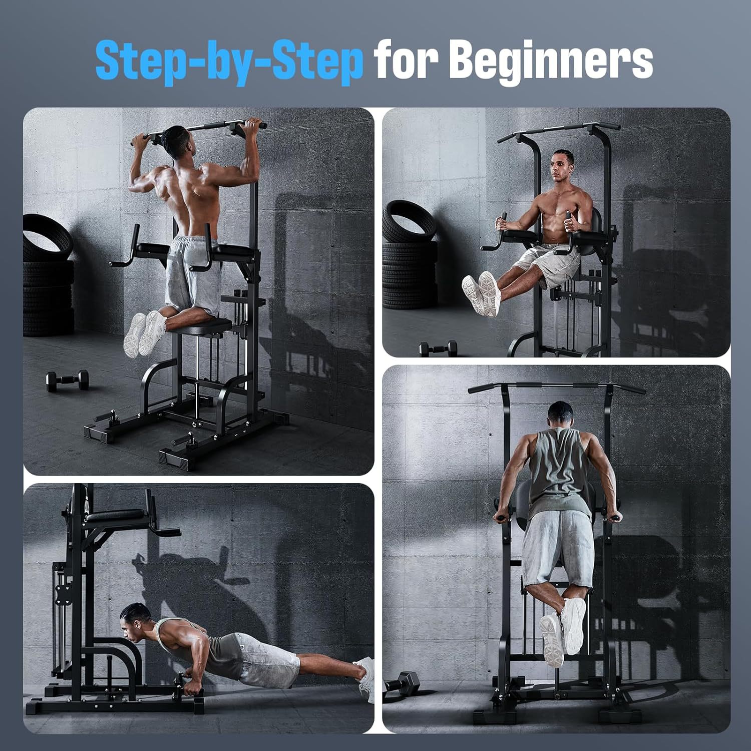 Power Tower Pull-Up Dip Statio - Home Gym Tools のレビューと価格