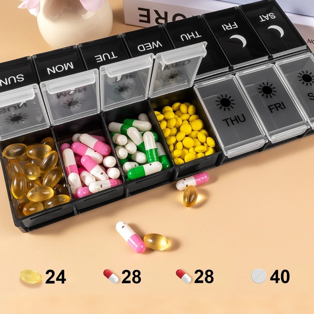 New Hot Large Weekly Pill Case - Medicine Ball Slam のレビューと価格