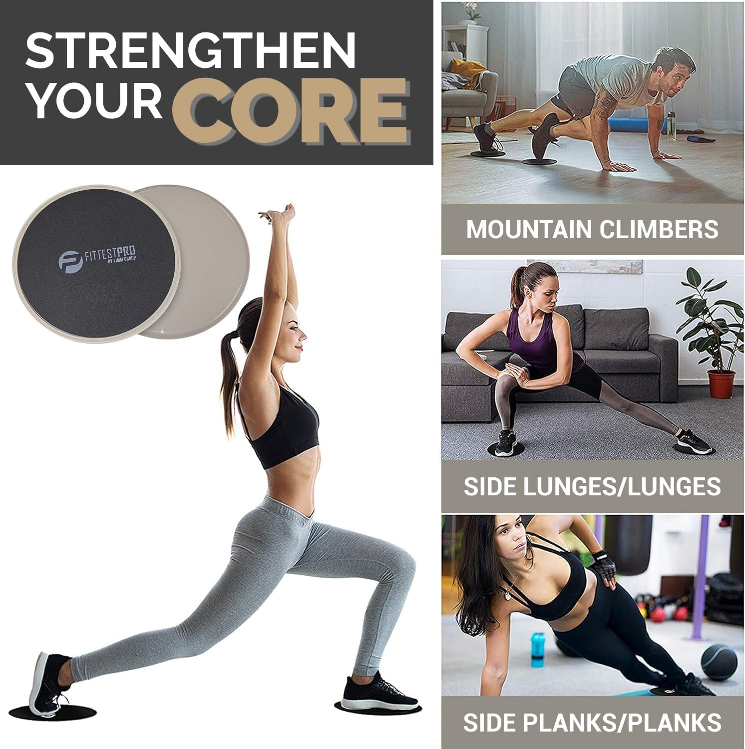 Core Sliders for Exercise - Fi - Gliding Disc Slider のレビューと価格