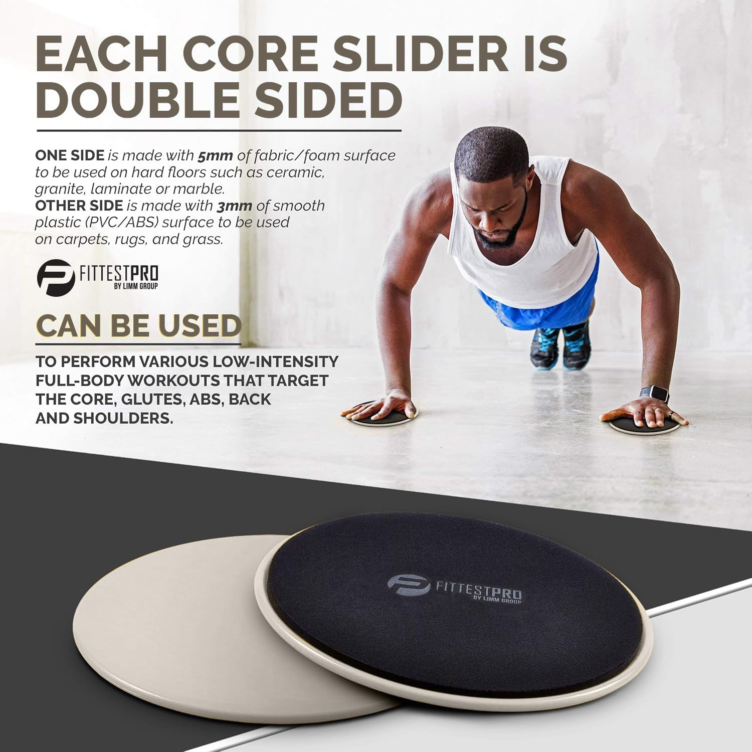 Core Sliders for Exercise - Fi - Gliding Disc Slider のレビューと価格