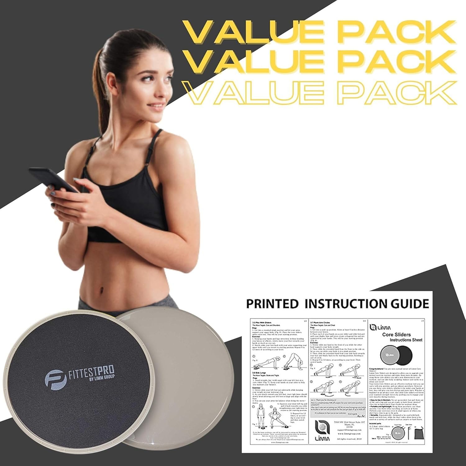 Core Sliders for Exercise - Fi - Gliding Disc Slider のレビューと価格