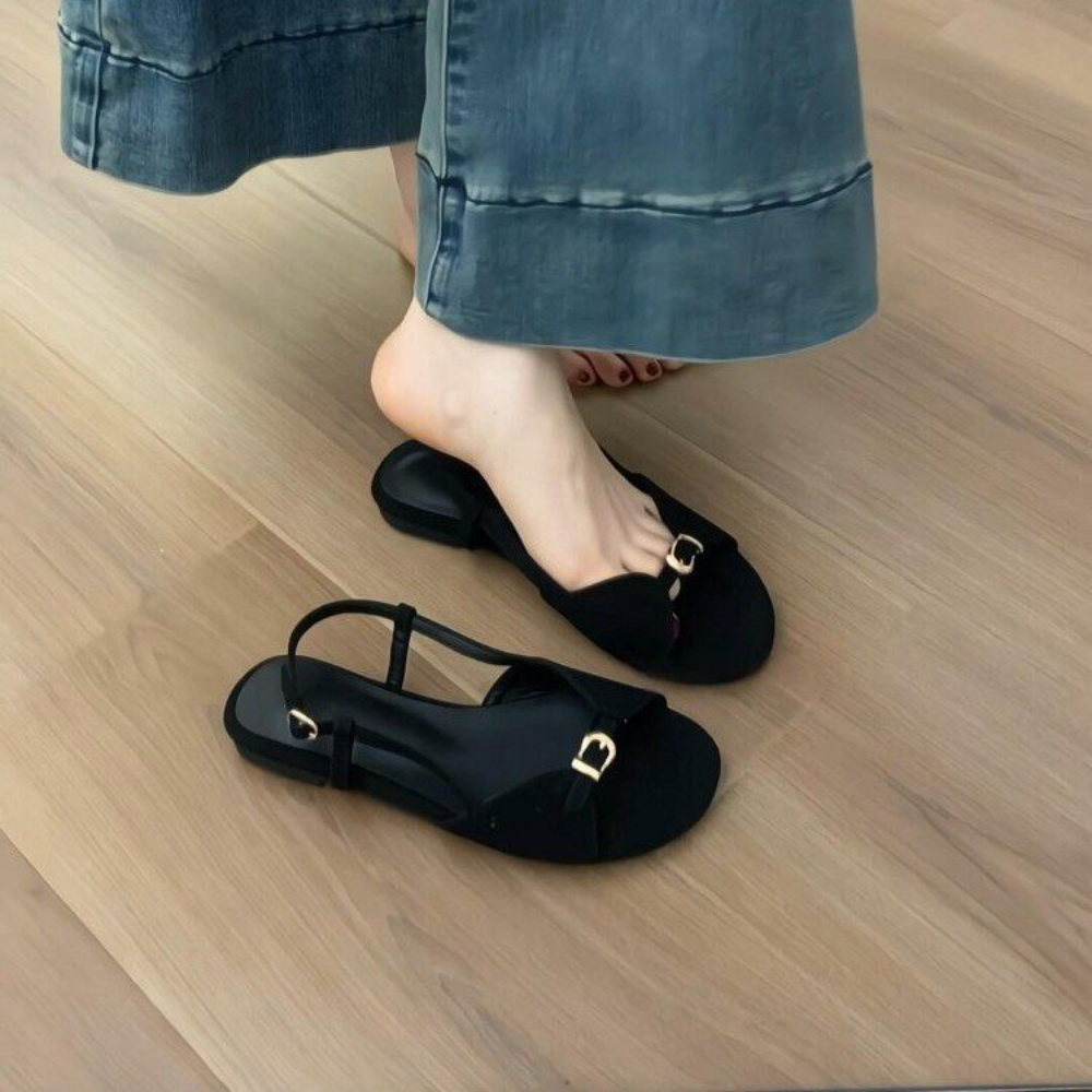 Minimalist Suede Mules Women F - Ankle Strap Attachment のレビューと価格