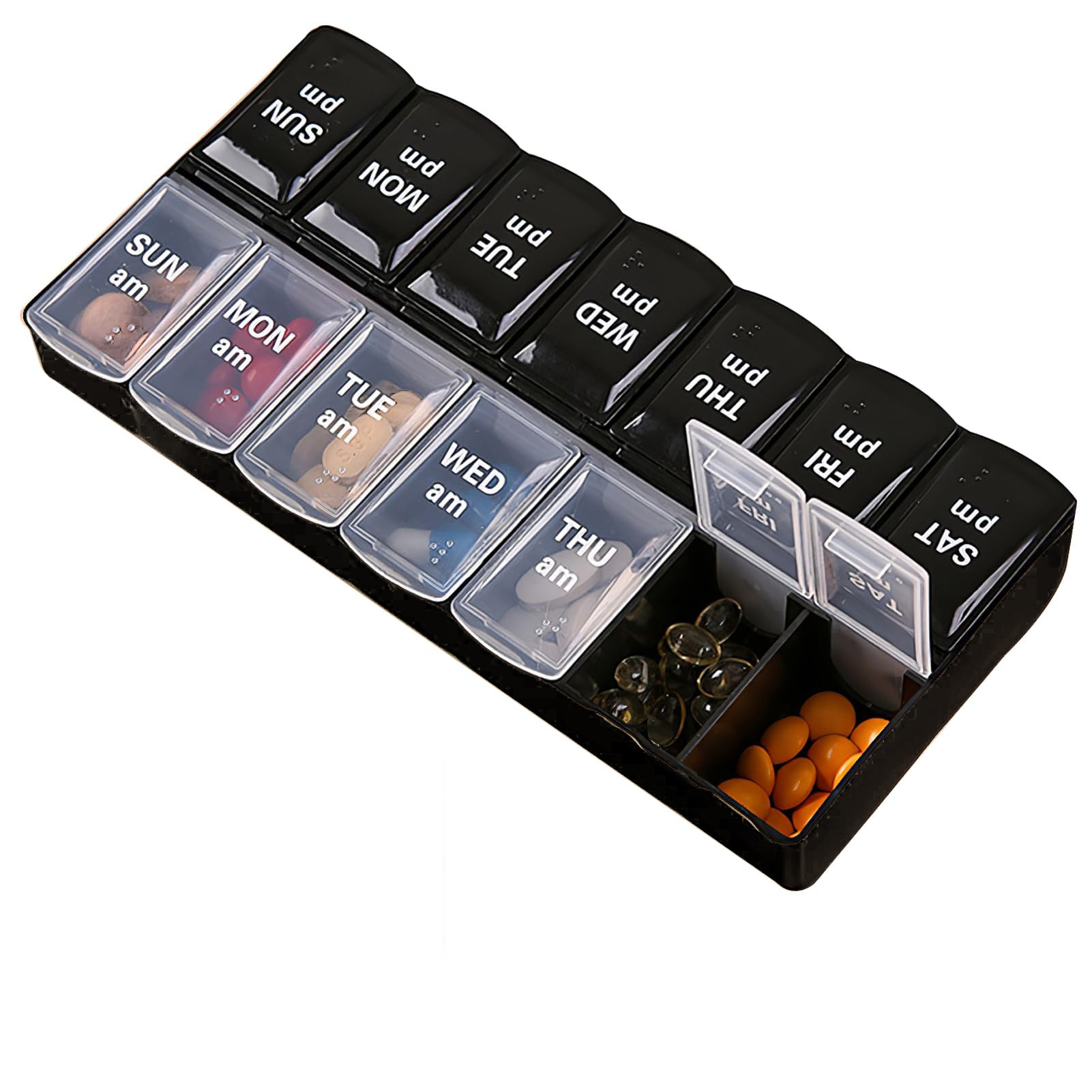 Weekly Pill Organizer 2 Times  - Medicine Ball Slam のレビューと価格