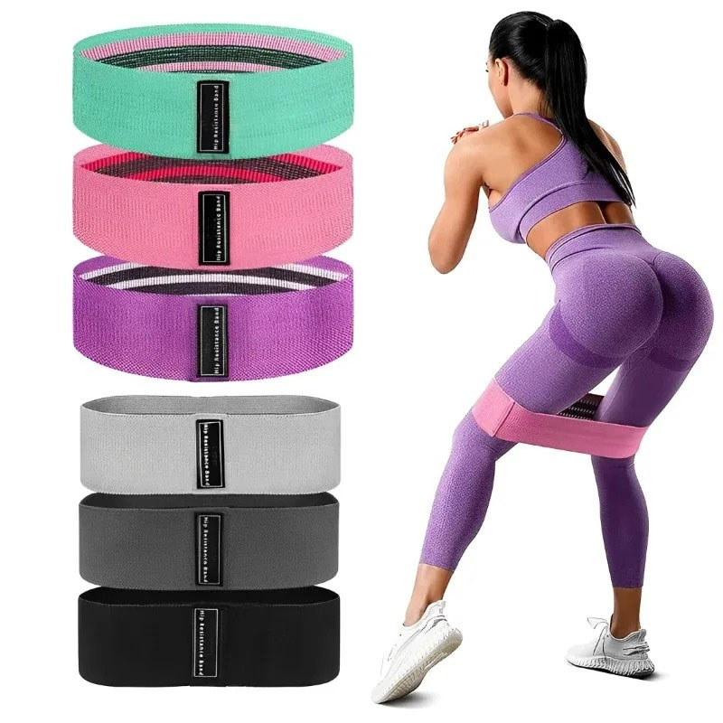 3Pcs Fabric Resistance Hip Boo - Home Gym Resistance のレビューと価格