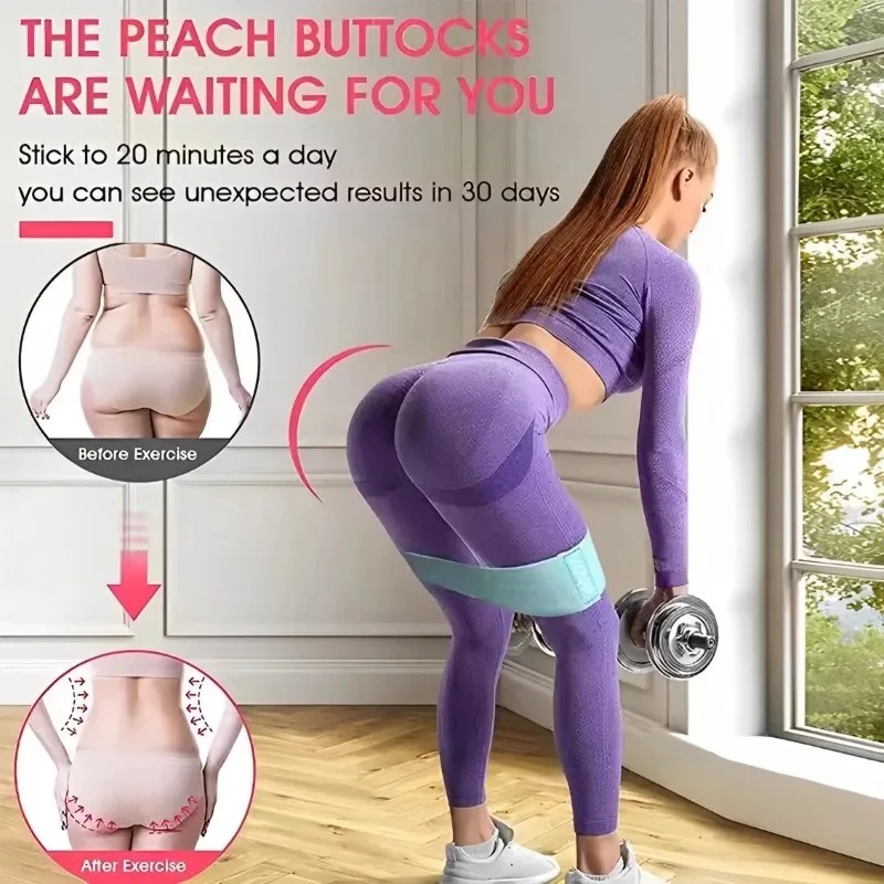 3Pcs Fabric Resistance Hip Boo - Home Gym Resistance のレビューと価格