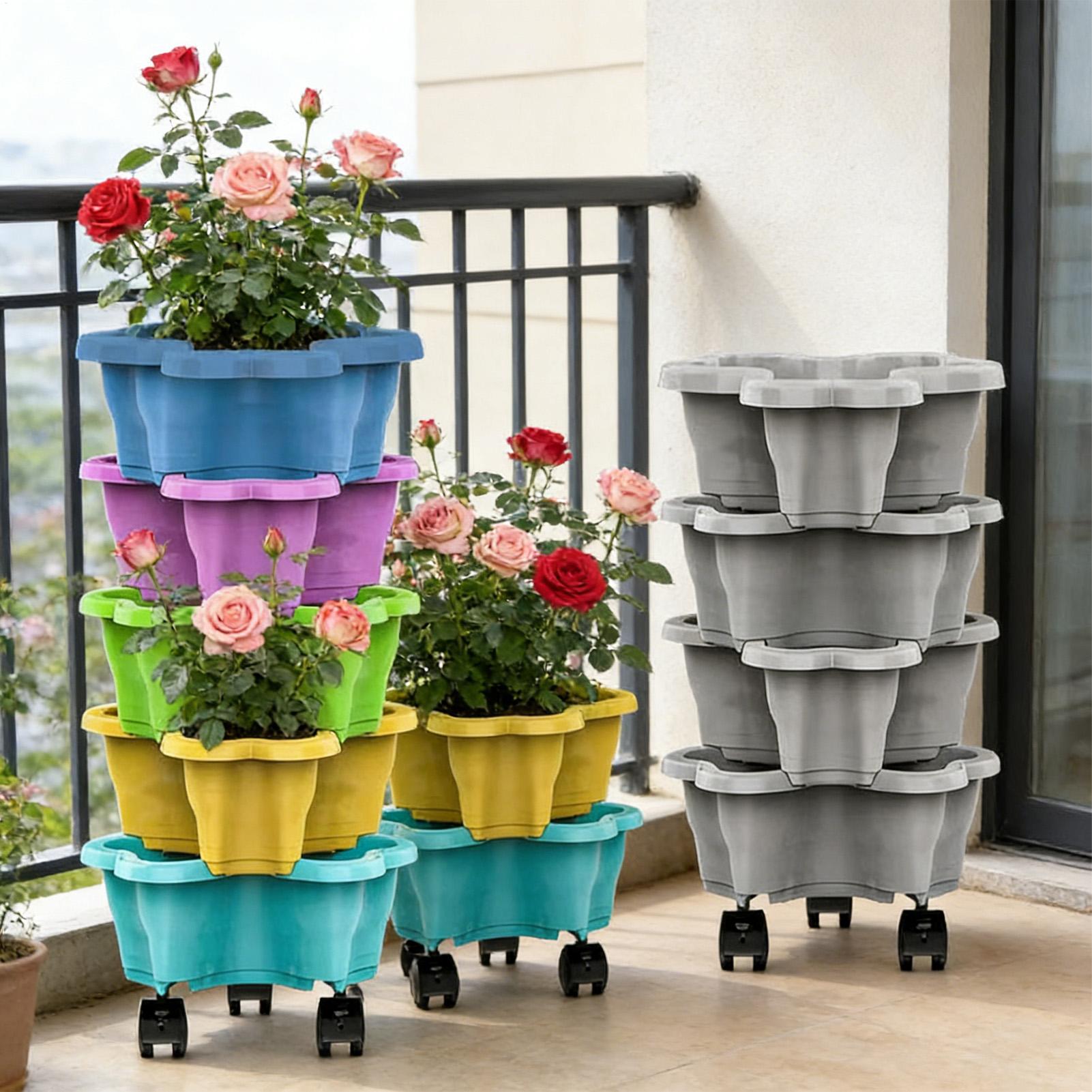 4/5 Tiers Flowerpot Vertical T - Home Gym Garden のレビューと価格