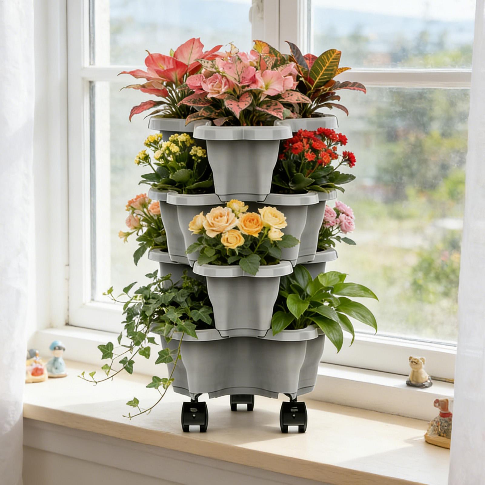 4/5 Tiers Flowerpot Vertical T - Home Gym Garden のレビューと価格