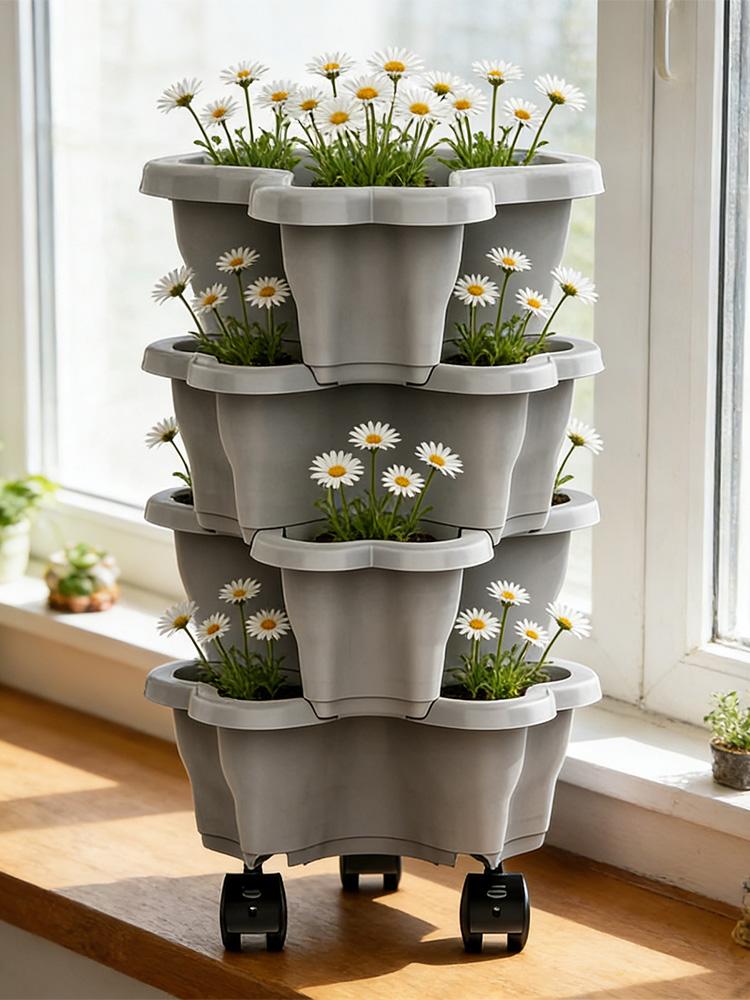 4/5 Tiers Flowerpot Vertical T - Home Gym Garden のレビューと価格