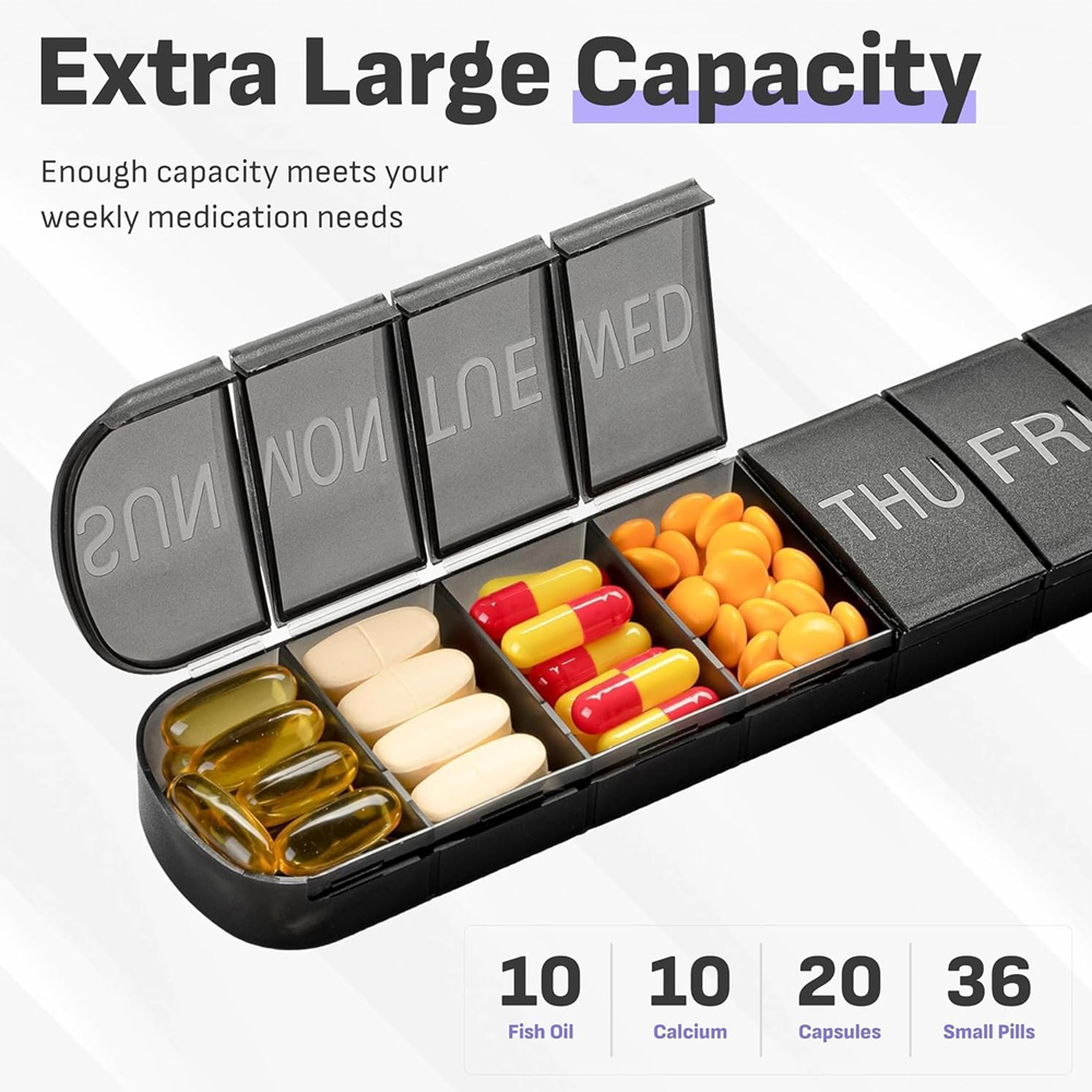 Weekly Pill Organizer, Travel  - Medicine Ball Slam のレビューと価格
