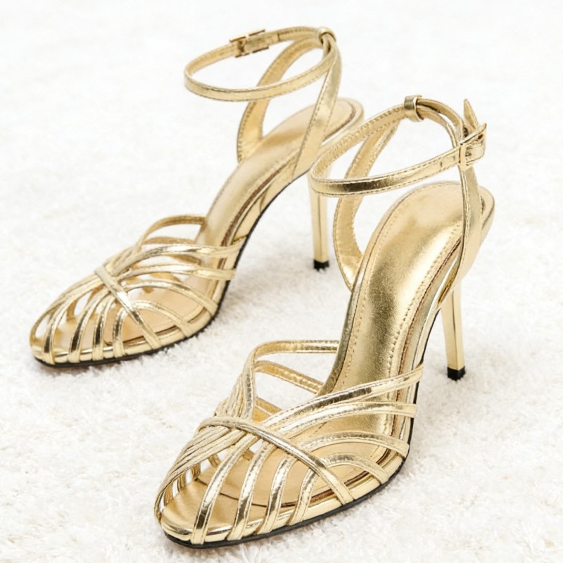 Sexy Gold Hollow Narrow Band H - Ankle Strap Attachment のレビューと価格