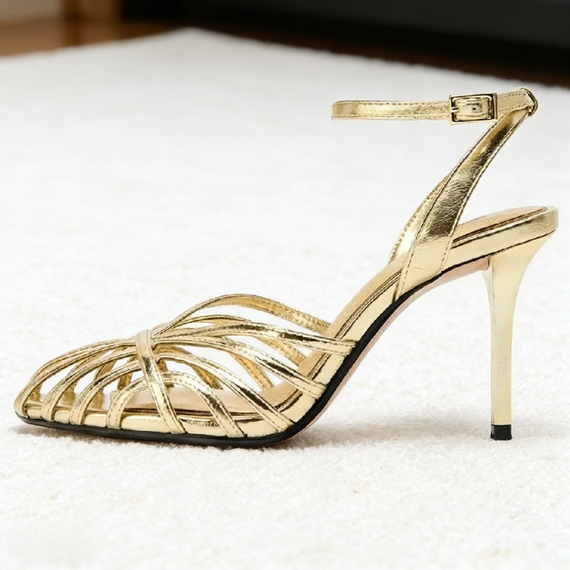 Sexy Gold Hollow Narrow Band H - Ankle Strap Attachment のレビューと価格