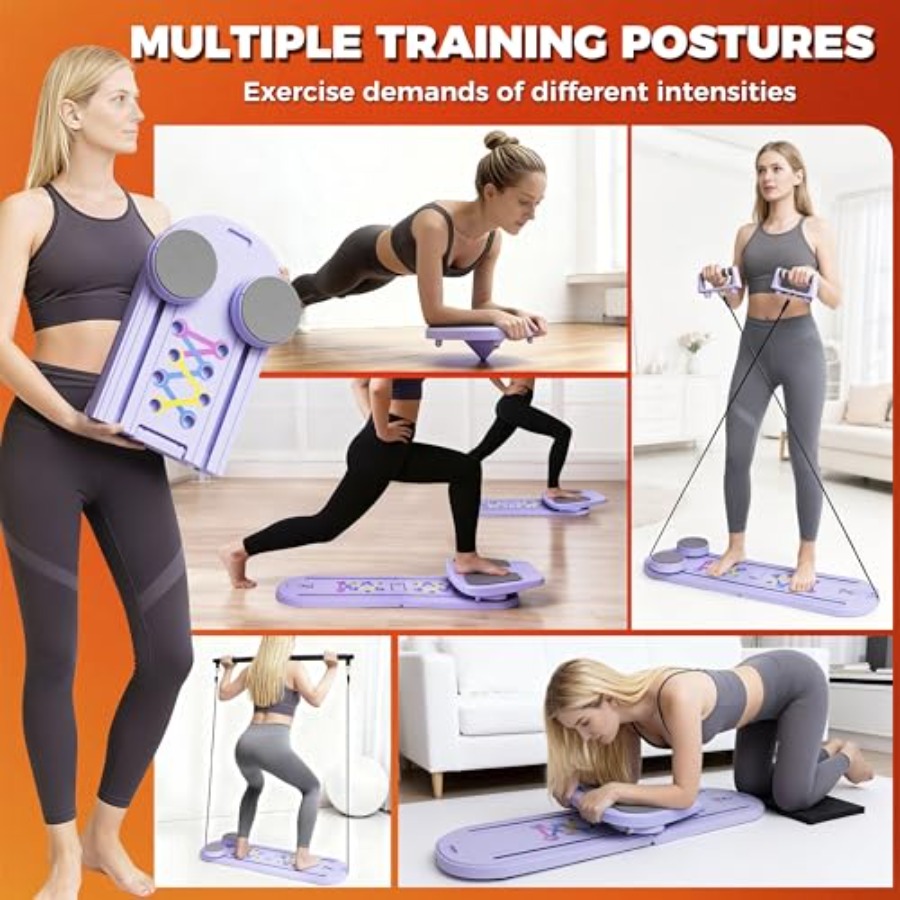 Foldable Pilates Reformer Boar - Home Gym Resistance のレビューと価格